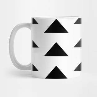 Black and White Triangles Pattern Mug